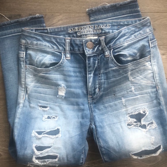 ⭐️SALE⭐️American Eagle Super Stretch Jegging Crop size 6 - Picture 2 of 4